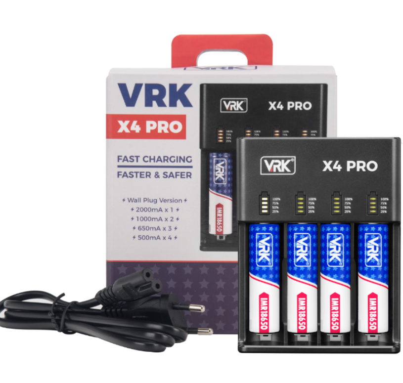 VRK X4 PRO Lightning Fast Charger Wall Plug Version